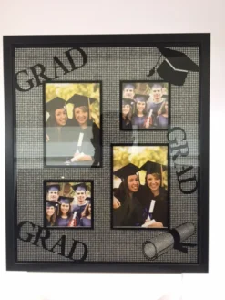 Grad Multi Picture Frame With Glitter