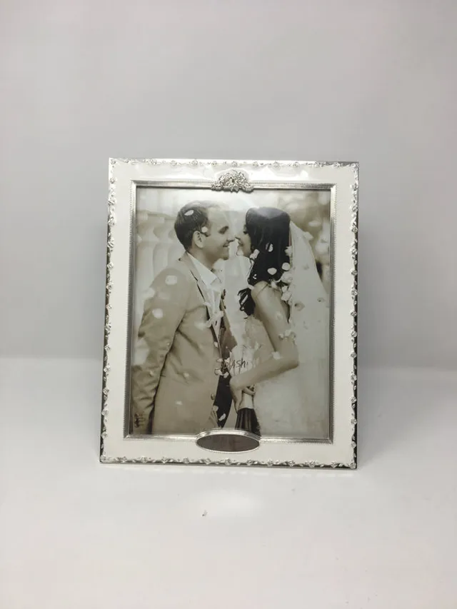 Picture Frame Silver With White Epoxy 3 Picture Frame Silver With White Epoxy