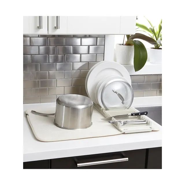 Umbra UDRY Dish Drying Rack And Microfiber Dish Mat 5 Umbra UDRY Dish Drying Rack And Microfiber Dish Mat - Image 3
