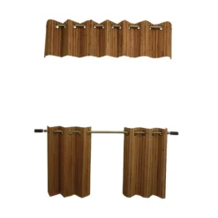 Versailles' 2-Piece Bamboo Grommet Top-Tier Panel Set - 24-Inch