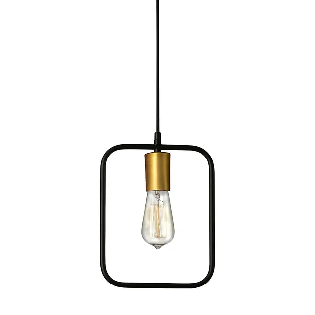 Dainolite Geometric One-Light Pendant Light 3 Dainolite Geometric One-Light Pendant Light