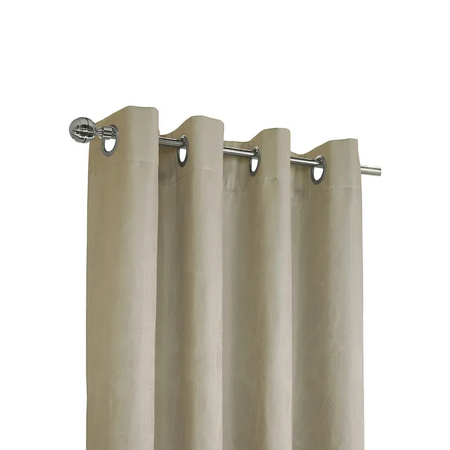 Elvis Blackout Jacquard Grommet Curtain Panel 4 Elvis Blackout Jacquard Grommet Curtain Panel - Image 2