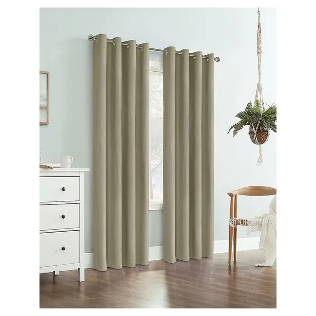 Elvis Blackout Jacquard Grommet Curtain Panel 5 Elvis Blackout Jacquard Grommet Curtain Panel - Image 3