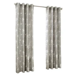 Medina Room-Darkening Jacquard Grommet Curtain Panel