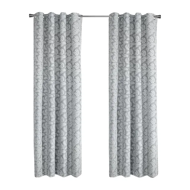 Porchia Blackout Jacquard Grommet Curtain Panel 3 Porchia Blackout Jacquard Grommet Curtain Panel