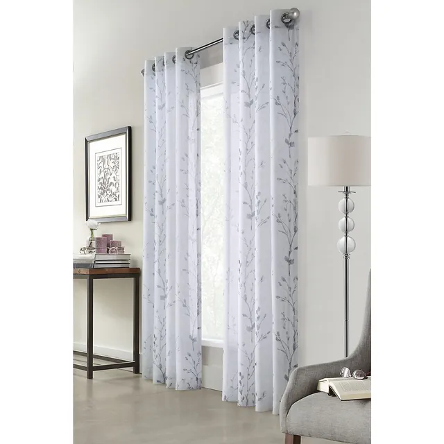 Pincus Semi-Sheer Grommet Curtain Panel 4 Pincus Semi-Sheer Grommet Curtain Panel - Image 2