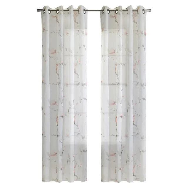 Shyra Semi-Sheer Grommet Curtain Panel 3 Shyra Semi-Sheer Grommet Curtain Panel
