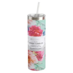 Hydragear 30-Oz Watercolour Floral Skinny Tumbler