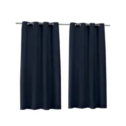 Cabana 2-Piece Solid Indoor/Outdoor Curtain Panel Set