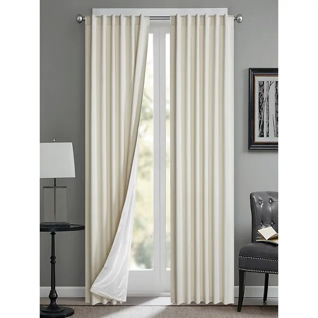 Princeton 2-Piece Rod-Pocket Curtain Panel Set- 96-Inch 4 Princeton 2-Piece Rod-Pocket Curtain Panel Set- 96-Inch - Image 2