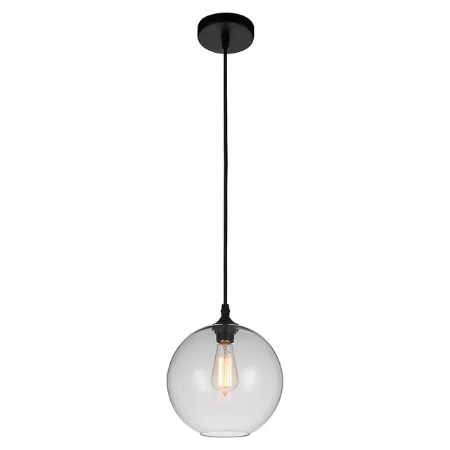 1 Light Down Mini Round Pendant With Transparent Finish 3 1 Light Down Mini Round Pendant With Transparent Finish