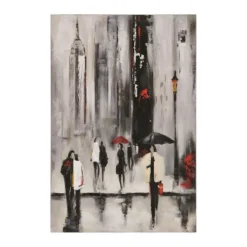 Bustling City I Hand-Painted Art