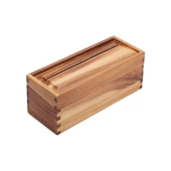 Gourmet Acacia Wood Recipe Box