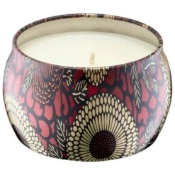 VOLUSPA Goji & Tarocco Orange Mini Decorative Tin Candle 4.0 Oz/ 113 G